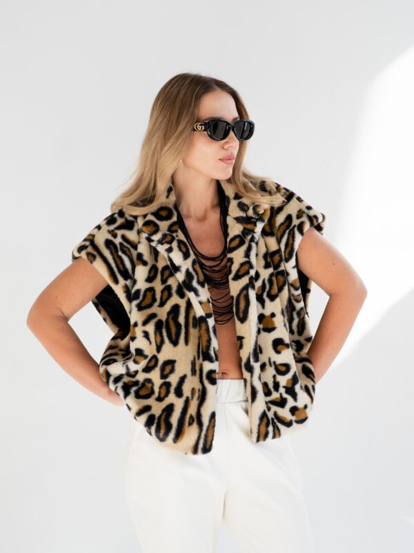 Fur vest | Leopard
