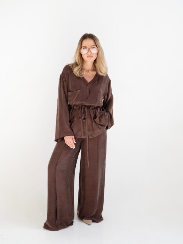 Wide pants | Chocolate