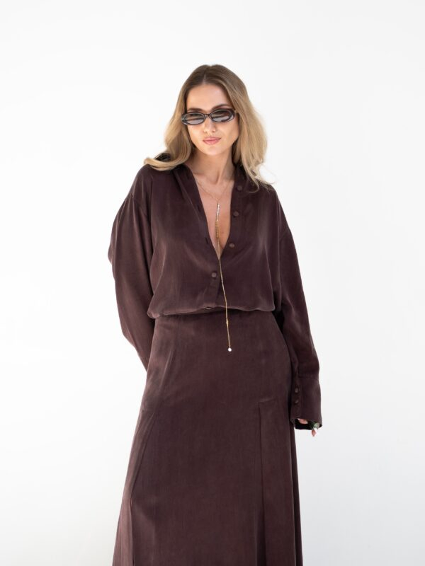 Oversized shirt | Chocolate