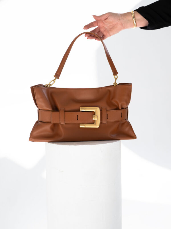 Natural leather bag | Camel