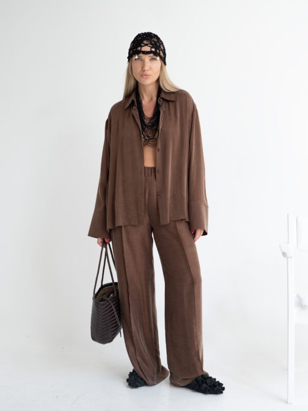 Wide pants | Chocolate