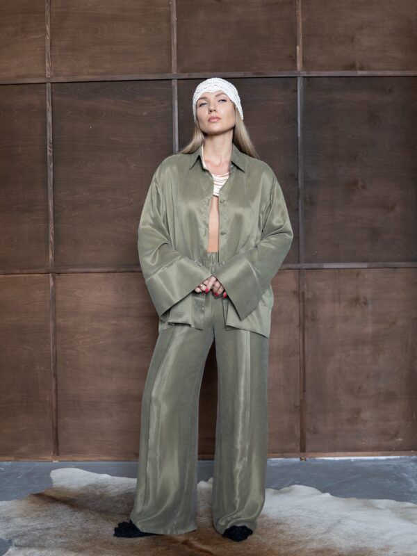 Wide pants | Olive