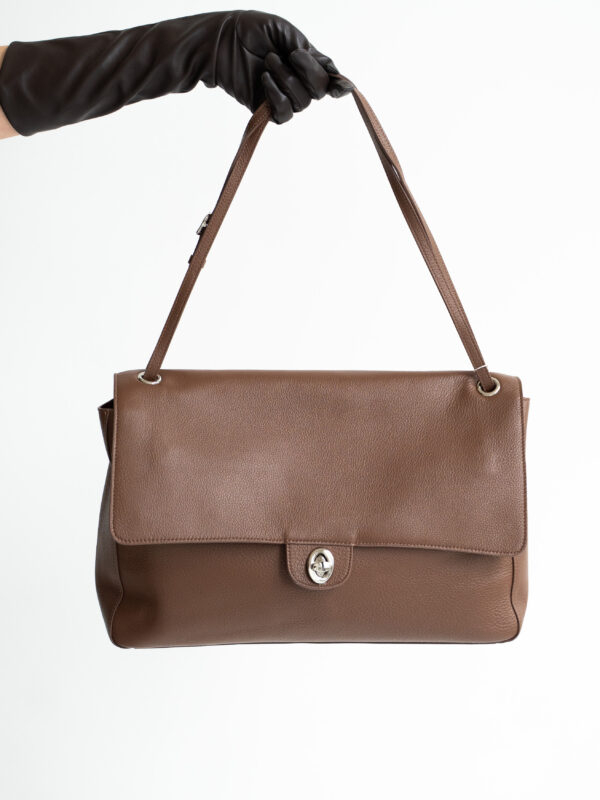 Natural leather bag | Caramel
