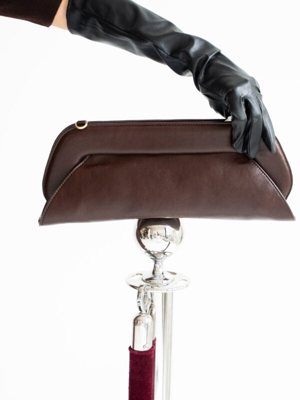 Eco leather bag | Dark brown
